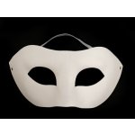 Karnevalová maska - škraboška k domalování Varianta: 1 bílá, Balení: 1 ks – Sleviste.cz