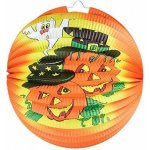 Lampion koule Halloween oranžový 25 cm – Zboží Mobilmania