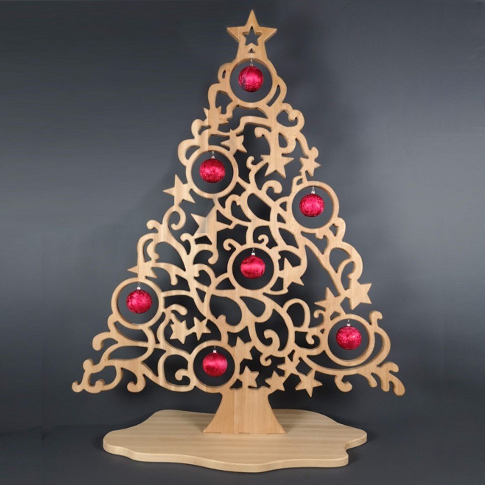 AMADEA Maxi dekorace vánoční strom s koulemi 127 cm | Srovnanicen.cz