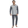Pánské pyžamo Wadima pánské pyžamo dlouhé šedé