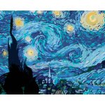 Diamondi Diamantové malování HVĚZDNÁ NOC VAN GOGH 40 x 50 cm bez rámu a bez vypnutí plátna – Hledejceny.cz