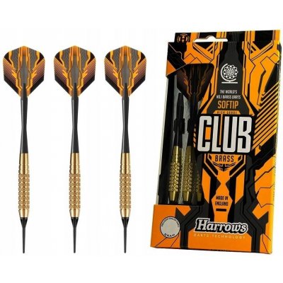 Harrows Softip Club Brass 3 ks.