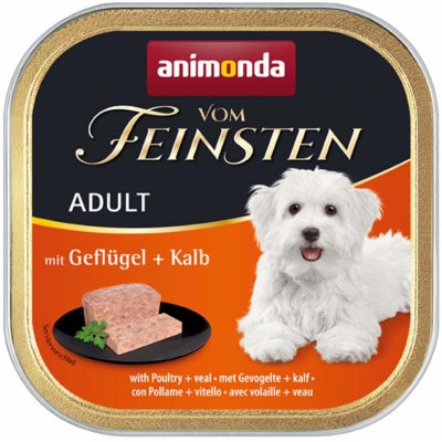 Animonda Vom Feinsten Adult Dog drůbež a telecí 22 x 150 g – Sleviste.cz