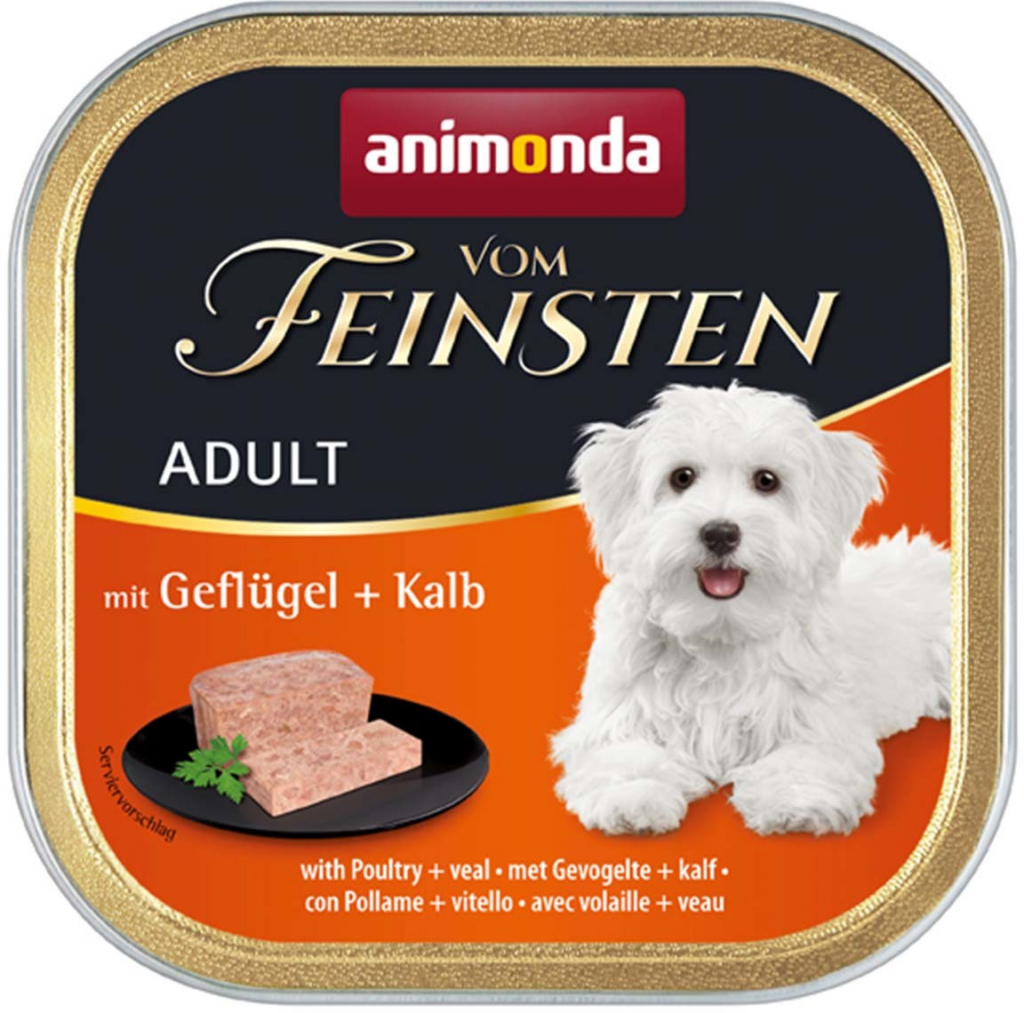 Animonda Vom Feinsten Adult Dog drůbež a telecí 22 x 150 g