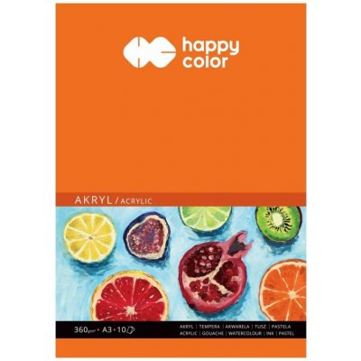 Happy Color Skicák na akryl 360g/m2,10 listů A3