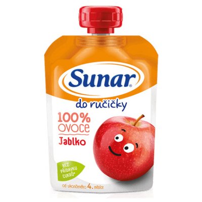 SUNAR Do ručičky 100% ovoce Jablko od 4.měsíce 100 g – Hledejceny.cz