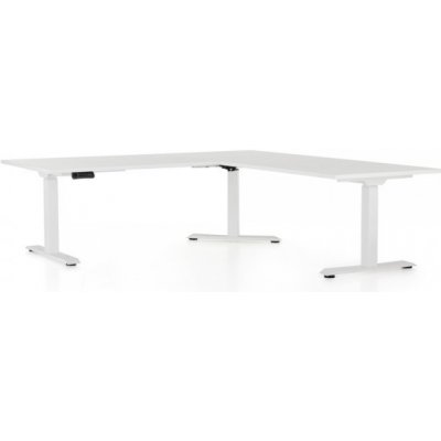 Rauman OfficeTech Angle 180 + 120 cm bílá podnož / bílý