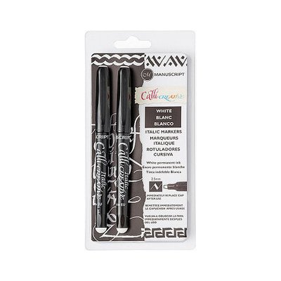 Manuscript Sada kaligrafických bílých markerů 2ks – Hledejceny.cz