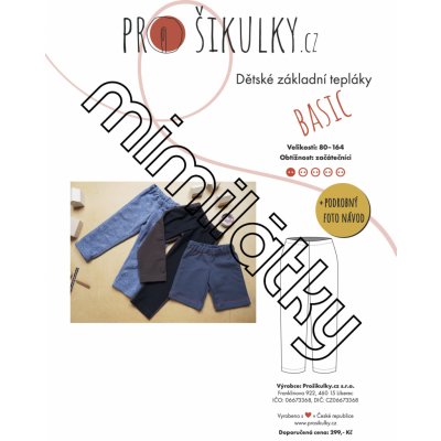 Dětské tepláky BASIC | 80-164 - Česky – Zboží Dáma