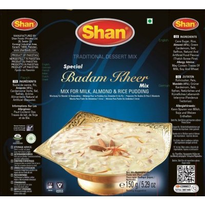 Shan Badam Kheer Směs pro mléčný, mandlový a rýžový puding 150 g