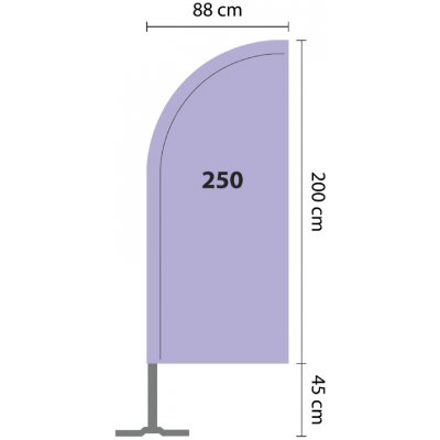 Beach vlajka BEACH FLAG 250 – Hledejceny.cz