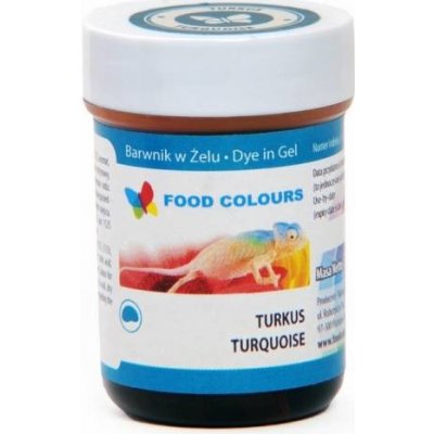 Food Colours Gelová barva Turquiose tyrkysová 35 g – Zboží Dáma