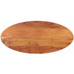 Omaxi 095410 Stolní deska 120 x 50 x 3,8 cm oválná masivní akáciové dřevo – Zboží Dáma