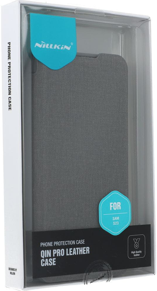 Pouzdro Nillkin Qin Book Pro Cloth Samsung Galaxy S23 šedé
