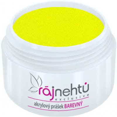 Ráj nehtů akrylový prášek Neon Yellow 5 g – Hledejceny.cz