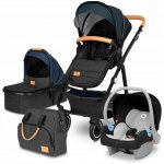 Lionelo Amber 3v1 Kombinovaný + Lionelo Astrid Autosedačka 0-13 kg Blue Navy 2022 – Zboží Dáma