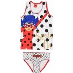 E plus M dívčí spodní prádlo / 100% bavlna košilka a kalhotky Kouzelná beruška / Ladybug Miraculous bílé – Zboží Dáma