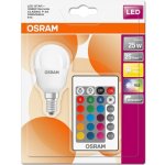 Osram Klasická matná žárovka LED STAR+ RGBW P E14 4.5W s ovladačem – Zboží Dáma