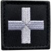 Nášivka WARAGOD nášivka Embroidery Cross Medic Patch Black and White