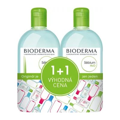 Bioderma Sébium H2O micelární voda 500 ml 2 x 500 ml