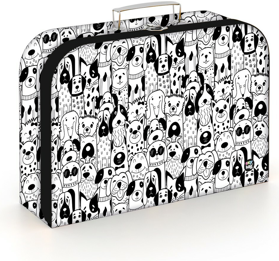 Oxybag kufřík na výtvarku Pejsci, 34 cm, lamino