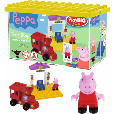 PlayBig Bloxx Peppa Pig Vlaková zastávka – Zboží Mobilmania