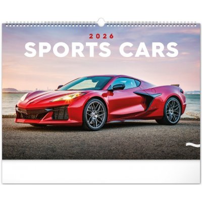 nástěnný Auta 48 x 33 cm 2026 – Zboží Dáma