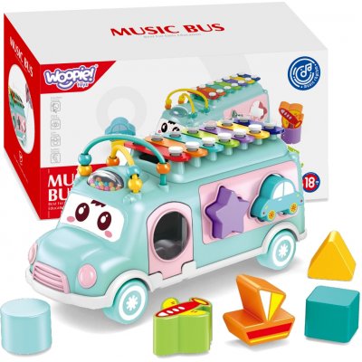 WOOPIE BABY Hudební autíčko Třídič s xylofonem Zelené – Hledejceny.cz