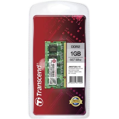 Transcend JetRam DDR2 1GB 667MHz CL5 JM667QSU-1G – Hledejceny.cz