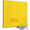 Tabule Glasdekor Magnetická skleněná tabule 40 x 40 cm tmavá žlutá