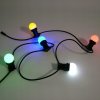Vánoční osvětlení DecoLED Světelná girlanda pro žárovky s paticí E27 - 10 m, 20 zásuvek, černý kabel