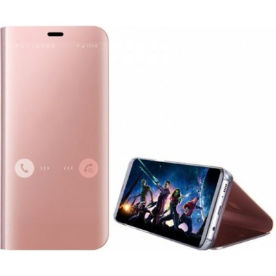 Pouzdro SES Zrdcadlové plastové flip Huawei Y6 Prime 2018 - růžové – Zboží Mobilmania