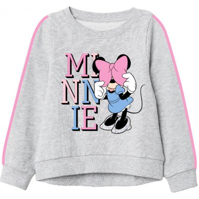 Minnie Mouse Dívčí mikina 52188381 šedá – Zboží Mobilmania