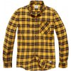 Pánská Košile Vintage Industries Riley Flannel žlutá