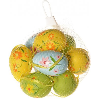 Vejce závěsná x 9 ks, vhodná i do exteriéru, výška 5 cm, síťka 381229 – Zboží Dáma