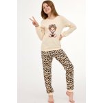 Dívčí pyžamo CORNETTE PANTHER béžová – Sleviste.cz