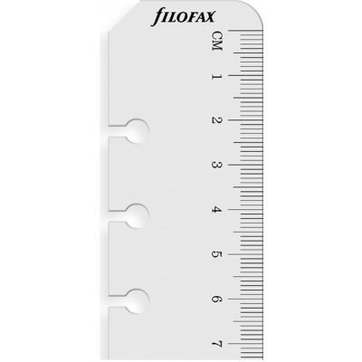 Filofax Pravítko/záložka, transparentní náplň osobních diářů A6 – Sleviste.cz