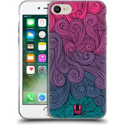 Pouzdro HEAD CASE Apple iPhone 7 Swirls Hot Pink – Zboží Mobilmania