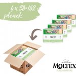 MOLTEX Pure & Nature Mini 3-6 kg 4 x 38 ks – Zboží Dáma