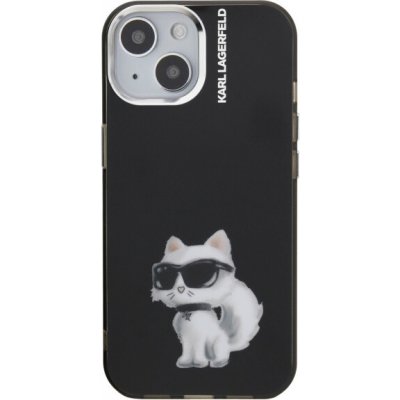 Karl Lagerfeld IML Aquarelle Choupette kryt pro iPhone 15 - černý 57983125056 – Zboží Mobilmania