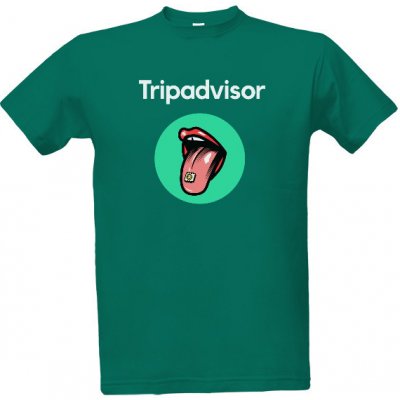 Tričko s potiskem Trip Advisor pánské Emerald – Zboží Mobilmania