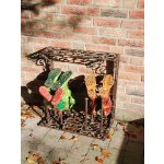 Esschert Design "BEST FOR BOOTS" červeno-hnědý 77 x 34 x 63 cm – Zboží Mobilmania