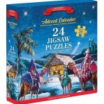 EUROGRAPHICS Puzzle Adventní kalendář: Narození Ježíška 24x50 dílků – Zboží Mobilmania