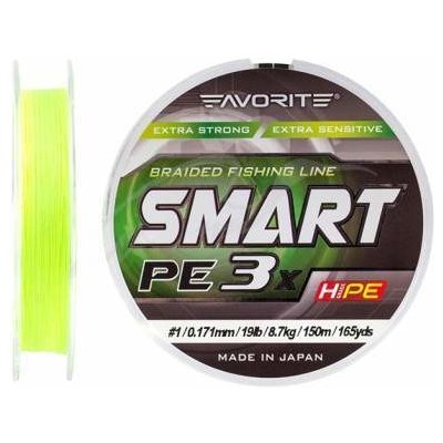 Favorite Šňůra PE Line Smart PE 3x 150m 1,2/0,187mm 20lb