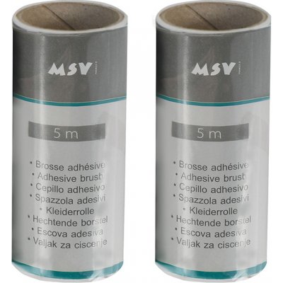 MSV sada 2 ks náhradních lepících válečků na chlupy, šaty a textil, 5 m 100080 – Zboží Mobilmania