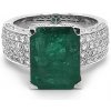 Prsteny Beny Jewellery zlatý se Smaragdem a diamanty 2011353