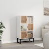 Regál a polička zahrada-XL Highboard bílý 70 x 35 x 125 cm kompozitní dřevo 352136