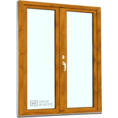 Kömmerling balkonové dveře 70 AD O+OS klapačka pravé winchester/bílá 150 x 210 cm oboustranná klika + FAB + hliníkový práh – Hledejceny.cz