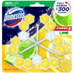 Domestos Power 5 tuhý závěsný WC blok Lime 3 x 55 g – Zboží Mobilmania