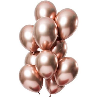 Balonkový buket Chrome Rosegold – Zboží Dáma